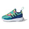 adidas Originals Flex Series El I Scarpe Casual Basse alla Moda Sneakers per Bambini Blu Verde FX5335
