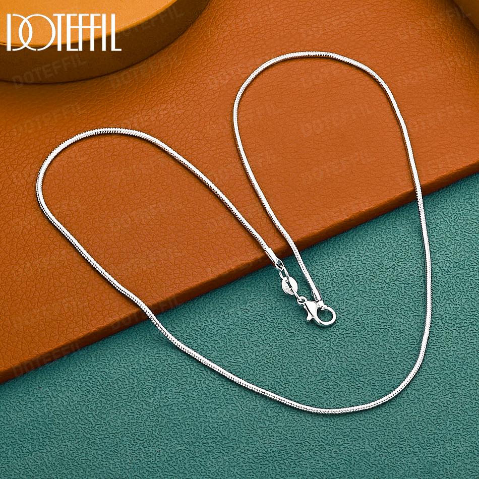 925 Sterlingového stříbra 2mm Hadí řetízek Svatba Šperky Módní náhrdelník