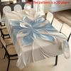 Crafted From Premium Polyester, This Tablecloth Has Fine Jacquard Weaving, Floral Embroidery and Hollow Cutouts. It Is Heat-resistant and Dustproof.