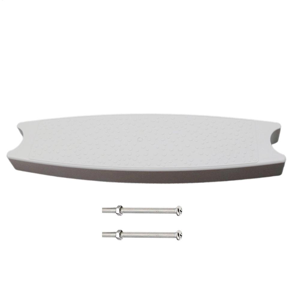 

Inground Pool Steps Bolt-Secured Pool Steps Anti-Slip Swimming Pool Treads Waterproof Stable Easy-to-Install Swimming Pool білий
