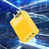 Fast Speed 65W Power Delivery Charger Head With Double Type C+USB A Port Lightweight Travel Friendly Adapter