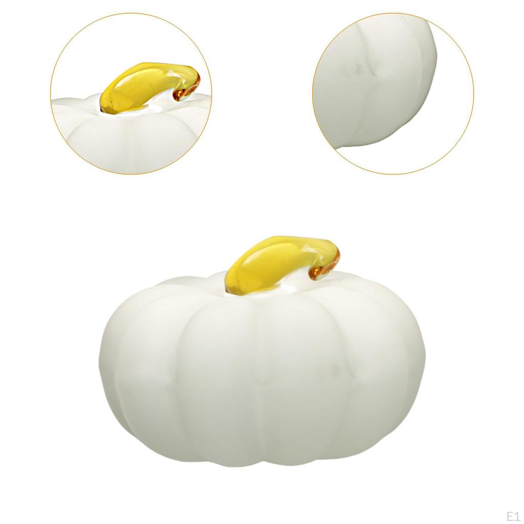 Clear Pumpkin Paperweight Decor Paper Weights Harvest Props Simulated Vegetable Decoration for