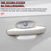 4PCS Car Door Handle Protection Sticker Emblem Car Decoration Styling For Volkswagen Golf-7 4 5 6 CC T-ROC Sharan Passat B5 6 7 Polos Tiguan