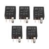 Multipurpose 5 Pin 30A 12V Automotive Relay Set of 5 Suitable for Control of Fans Horns Starters and Lights In For Cars