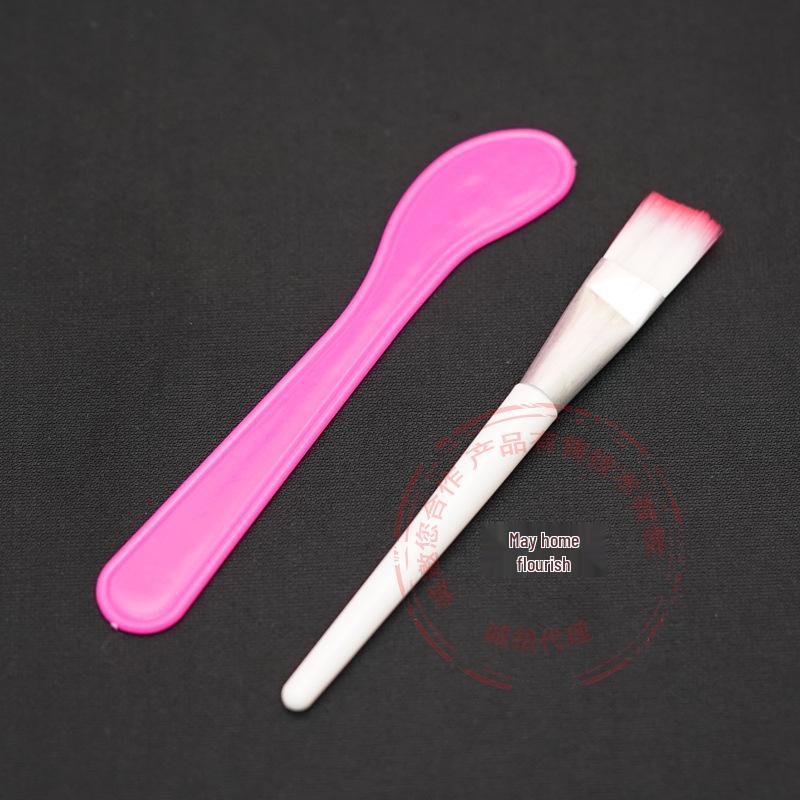 4-Piece Beauty Salon Mask Mixing Set: Bowl, Stick, Brushes for Home Use