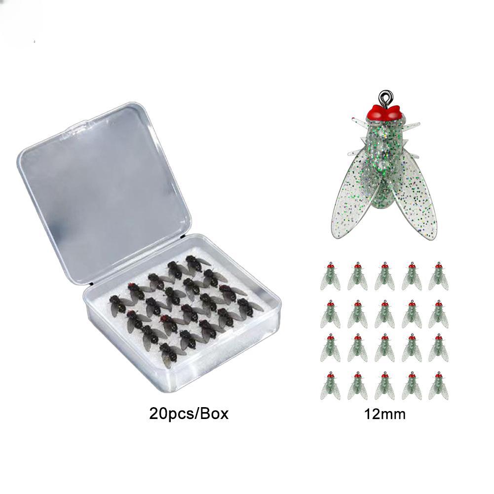 1PC Bionic Fly Fishing Bait(20PCS), 2024 New Fly Hook Soft Bait Add Fish Attractant Fishing Gear For Salmon, Trout