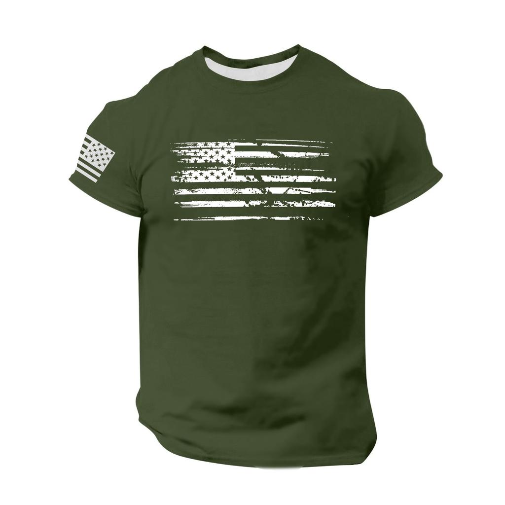 Pánské módní tričko, Streetové ležérní oblečení s krátkým rukávem