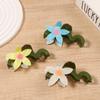 Colorful Flower Hair Claw Hairpin Acetate Shark Clip Personalized Large Hair Clip  Girls