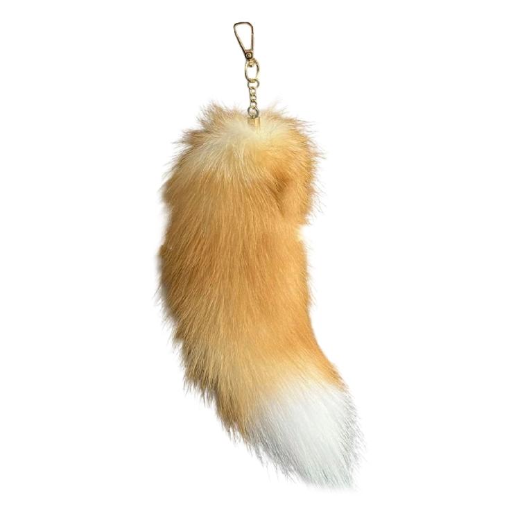 Animal Tail Keychain Faux Car Keys Organiser Handbag Charm Gift for Her Stylish Handbag Decoration
