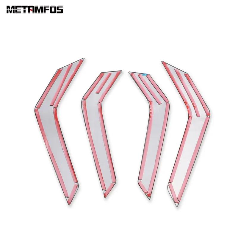 For Volkswagen VW T-cross Tcross - 2024 Steel Ide Door Armrest Handle Cover Trim Molding Sticker Interior Accessories