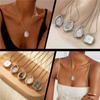 Versatile Square Water Droplet Shape Watch Necklace Fashion Women's High Quality Stainless Steel Pendant Watch Necklace Jewelry