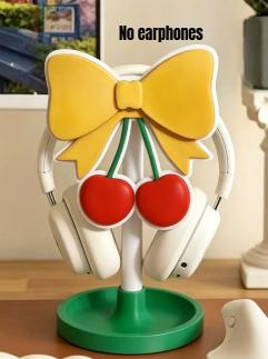 Nuevo Lindo Soporte para Auriculares con Alas de Ángel Personalizado con Lazo de Encaje Rosa Soporte para Auriculares Decoración de Escritorio Kawaii para Exhibición de Auriculares para Gaming