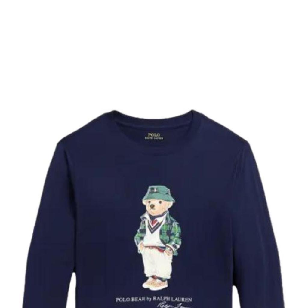 Polo Ralph Lauren Sweatshirt Graphic Print Crew Neck Kids sweatshirts Blue CWPOTSHY8020-701