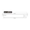 Beuton Japan Binding Tape, 35mm wide, A4 size, pre-cut type, 100 sheets, for contract seals, White, FS35-A4-W100