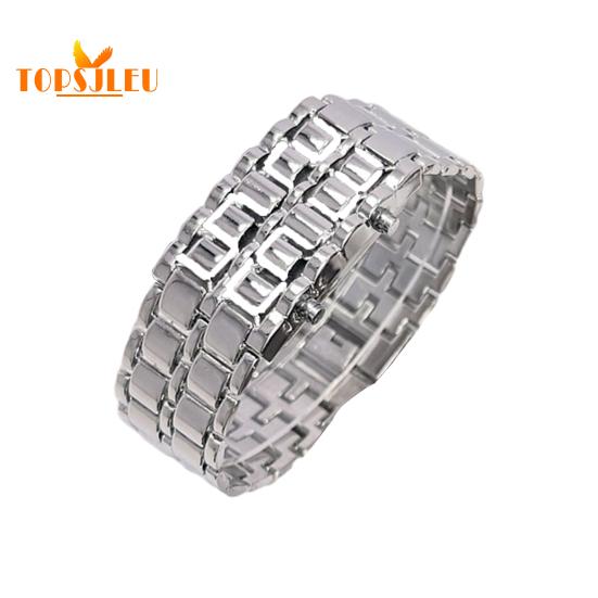 

Мужские цифровые часы: Большой экран, гальваническое покрытие, высокая точность, стильный стиль, ремешок из нержавеющей стали — легкий браслет 3 серебряный