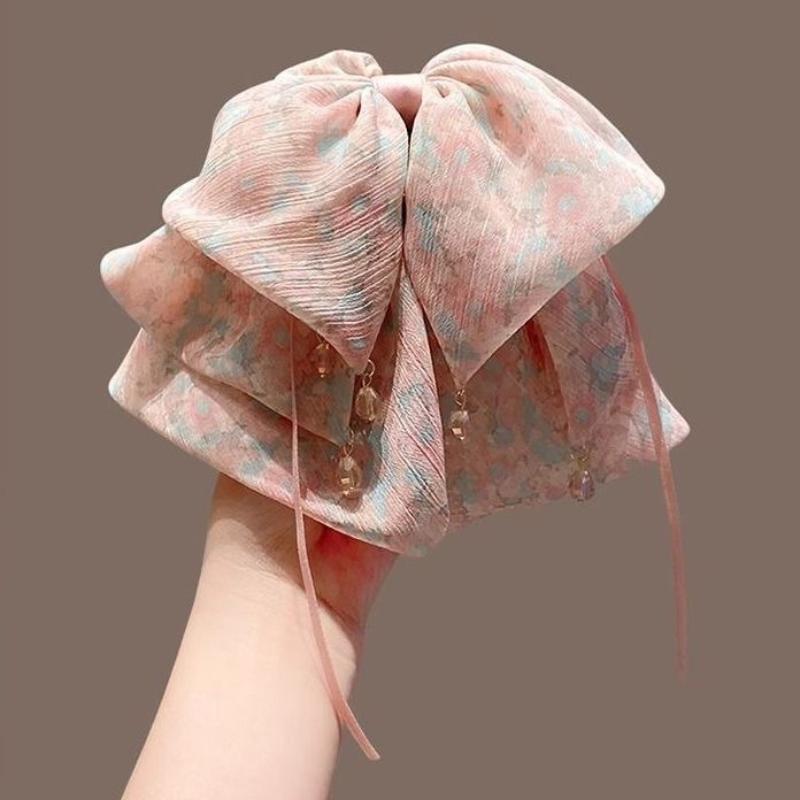 

Элегантные женские заколки для волос с большим бантом, модные многослойные заколки-автоматы с большим бантом, заколка для волос, разноцветный зажим для хвостика, аксессуары для волос A2