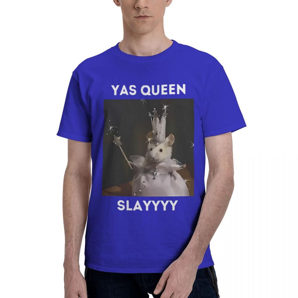 Yas Queen Slayyyy Rat 100 Cotton Casual Breathable Confortable Tshirt Funny Mens TShirt Funny Gifts