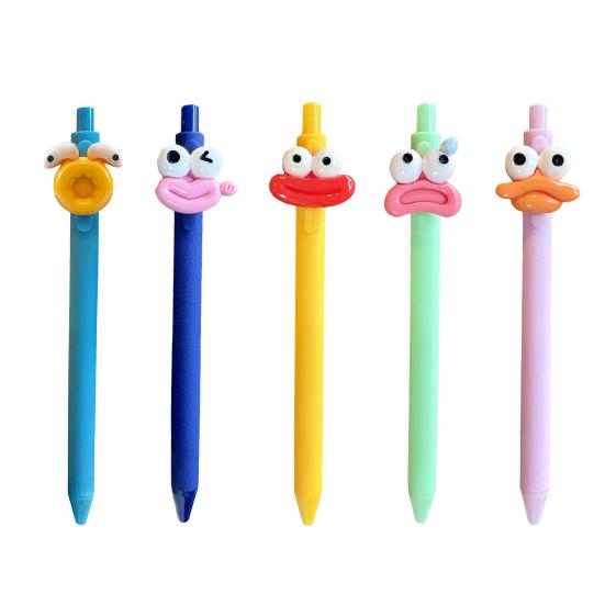 Large Mouth Ballpoint Pens Cartoon Gel Pen Cute Students Stationery Pen Fun