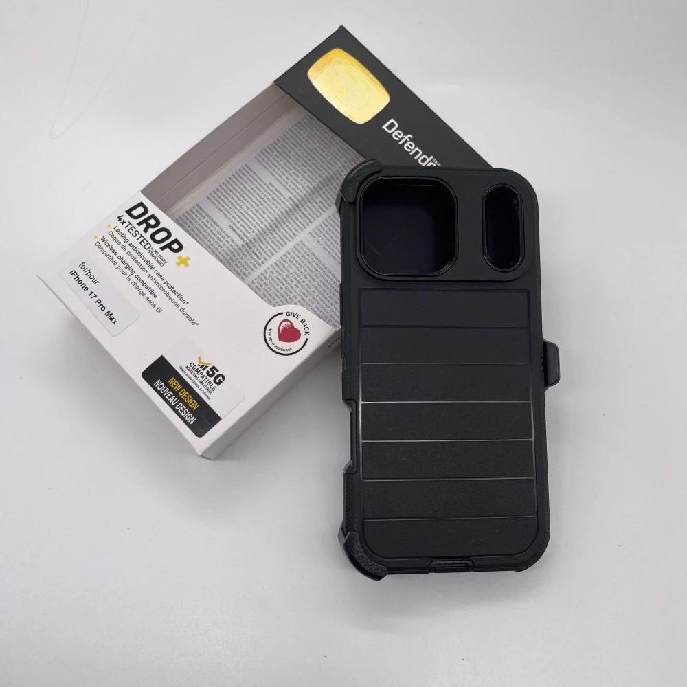 Defender Pro Series Hülle für iPhone 17 Pro Max Air 16 15 14 13 Offiziell Original Ott BOX Kameraschutz Sturzsichere Hülle Clip