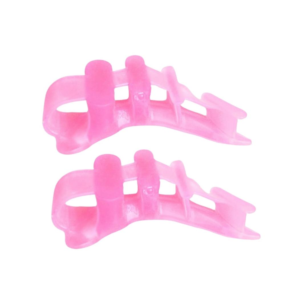 1Pair Four Hole Toe Separator Bunion Hallux Valgus Orthosis Gel Thumb Corrector Toe Straightener Toe Spreader Foot Protector