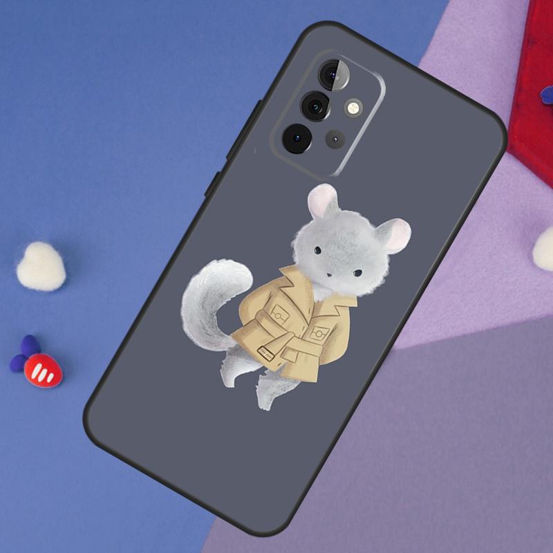 Cute Cartoon Chinchilla Case For Samsung Galaxy A14 A56 A36 A26 A16 A06 A54 A34 A12 A32 A52 A13 A33 A53 A15 A35 A55