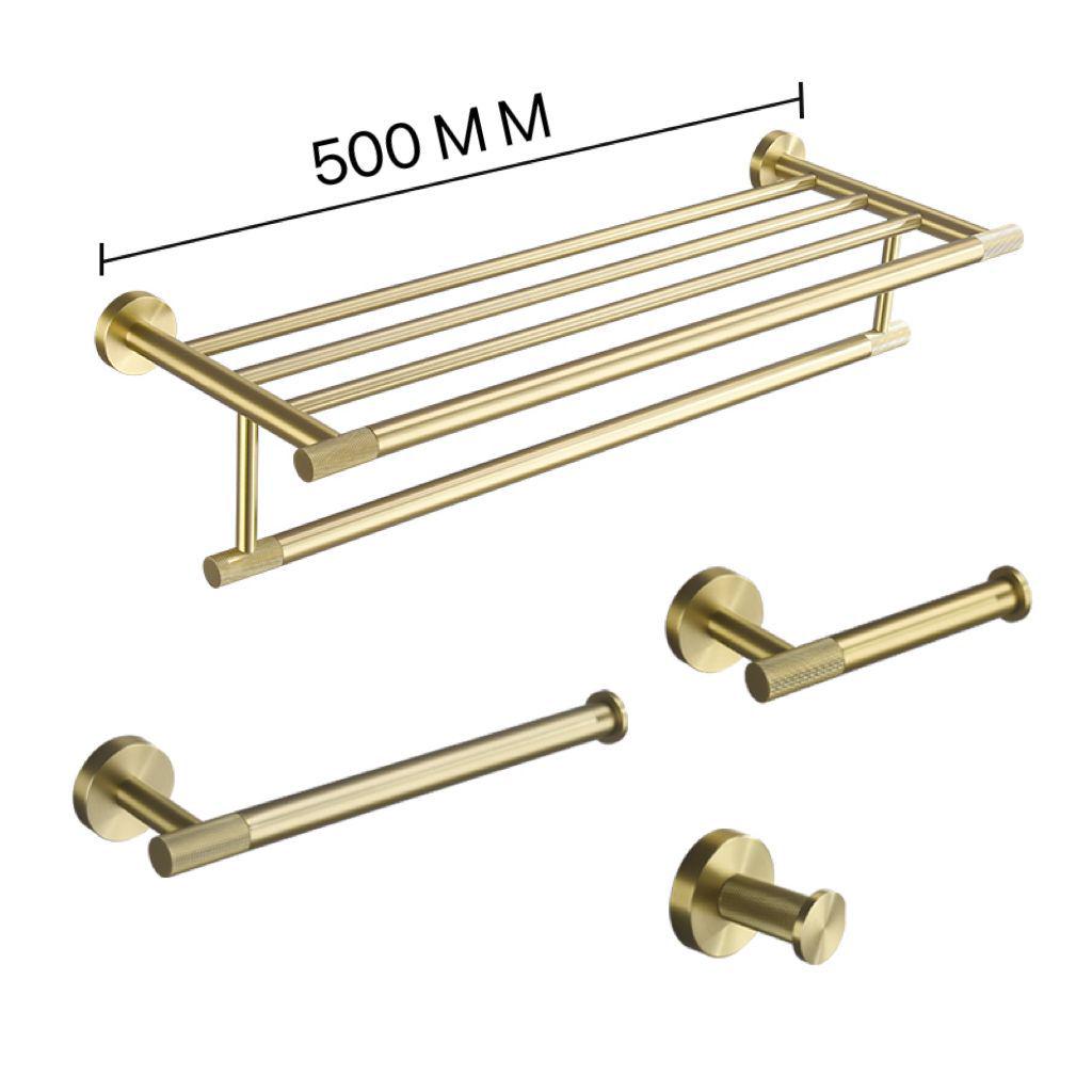 European Luxury Brass Bathroom Set: Knurled Towel Bar, Tissue Holder, Coat Hook, Toilet Brush, Soap Dispenser, Towel Ring.