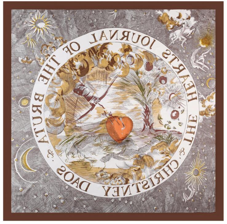 New Luxury Brand Silk Scarf Women Print Square Shawl Hijab Scarfs Female Fashion Shawls Scarves For Ladies 130*130cm