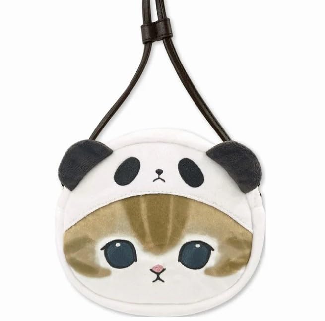 Mini Fluffy mofusand Pouch, Panda,
