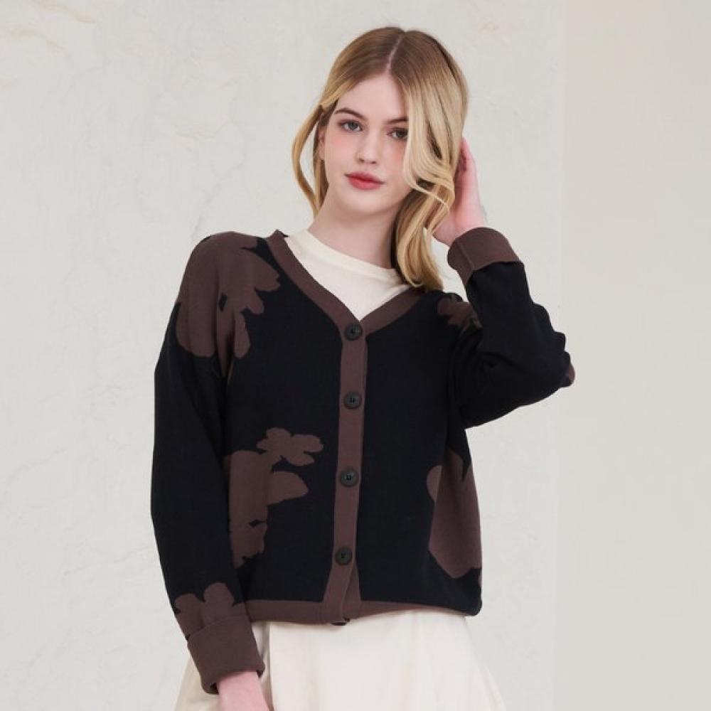 Lipbbam Organic Cotton Jacquard Cardigan Hk Lcs501 Bkbr 01