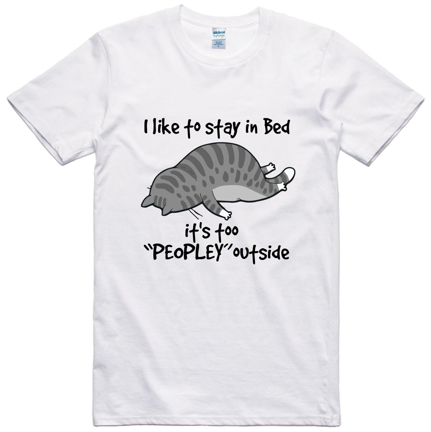 Funny Unisex T Shirt Cat Anti Social Statement Feline Novelty Slogan Tee S разноцветный