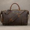 Large Capacity Leather Travel Bag Crazy Horse Leather Men'S Expandable Luggage Bag Retro Handbag Fitness Bag Duffel Bag