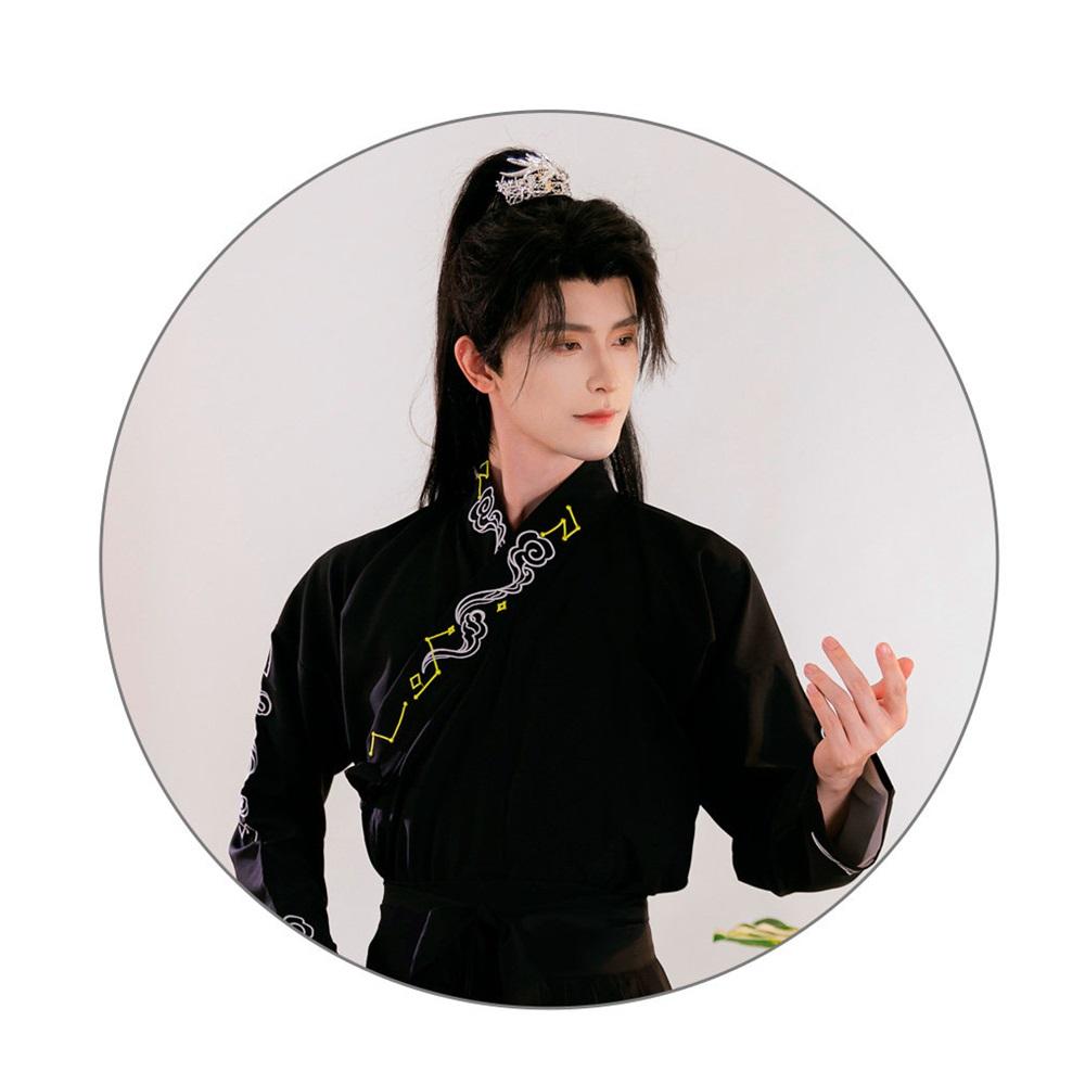 Unisex Hanfu-Set der Song-Dynastie, Besticktes Wuxia-Schwertkämpfer-Outfit, Frühling Sommer Tägliche Kleidung Traditionelles Chinesisches Kostüm Für Männer Und Frauen