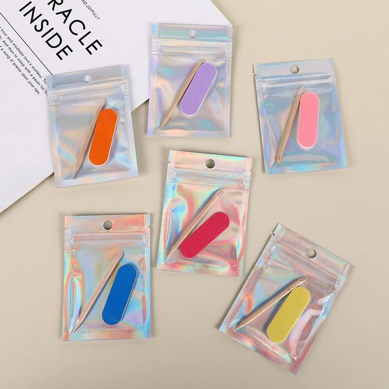 Portable PVC Cuticle Scraper & Nail Clipper Set - Nail Art Tool Kit