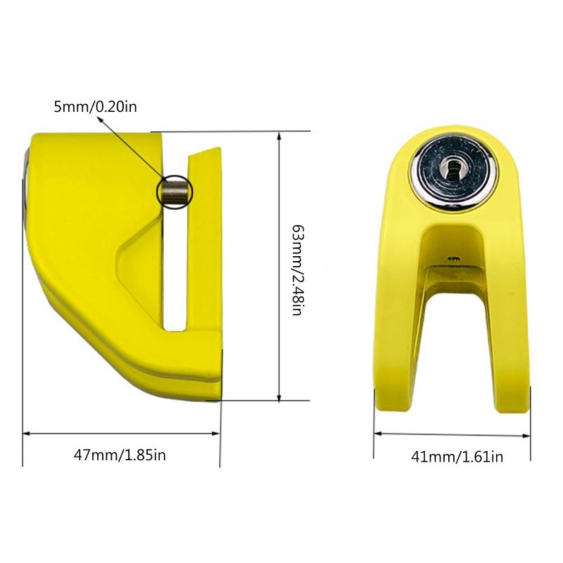 Anti-Theft Safety Security Lock Motorcycle Bicycle Lock Steel Mountain Road MTB Bike Cycling Rotor Disc Brake Wheel Lock