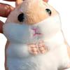 Lovely Hamster Cartoon Plush Toy for Kids Keychain Hamster Cartoon Furry Soft Charm Stuffed Hamster Toy