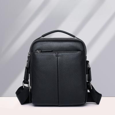 Herren High-End Echtes Leder Vertikal Lässig Business Umhängetasche Kleine Schultertasche mit großer Kapazität Herren Ein-Schulter-Tasche