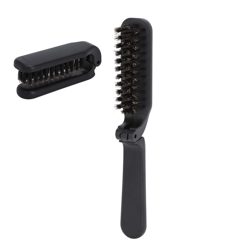 Foldable Beard Brush Waterproof Grooming Cleaning Beard Black Beard Styling Comb for Men Household Outdoor Travel