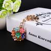 Pretty Heart Key Keychain Rhinestone Key Ring Purse Charm Pendant Gift