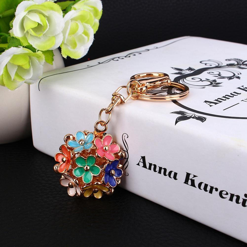 Pretty Heart Key Keychain Rhinestone Key Ring Purse Charm Pendant Gift