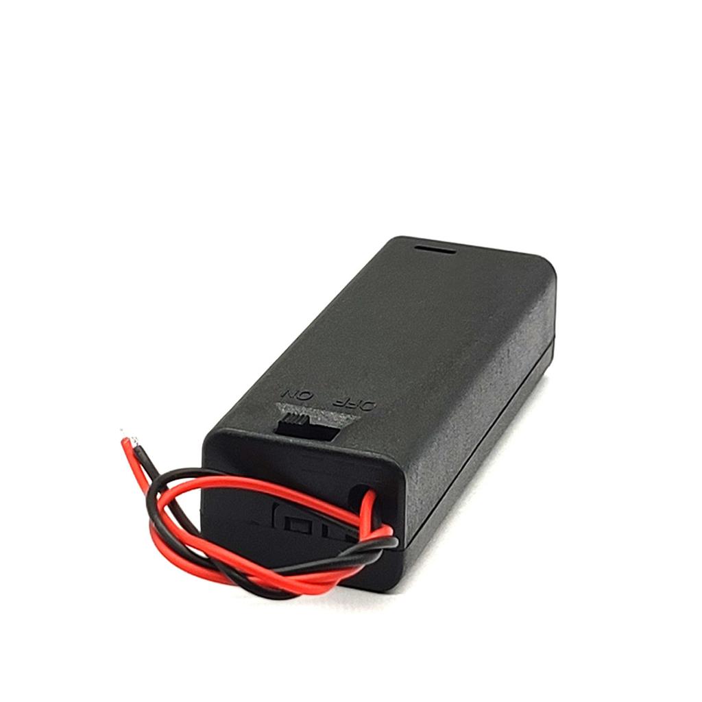 1/2/3/4 Slots AA Battery Holder 1.5V/3V/4.5V/6V AA Battery Storage Box With Leads Wirees ON/Off Switch Screw Cap Case Back Cover