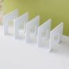 Organisateur de Bureau Boodend Support de Livres avec 4 Compartiments Verticaux Plastique