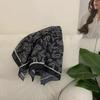 Cotton and linen headscarf small square scarf 11 * 11cm silk scarf square scarf polka dot silk scarf ribbon thin soft high-end silk scarf