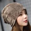 Winter Velvet Beanie Hat Warm Windproof Earmuffs Bicycle Hat Slouchy Soft Sport Caps For Men Women