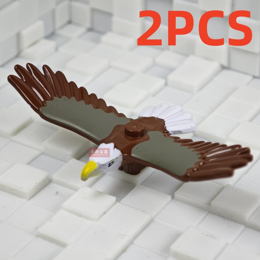 MOC City Animal Building Block Figures Eagle Owl Panda Parrot Seagull Penguin Zoo Fram Horse Pig Accessories Bricks Toy Gift