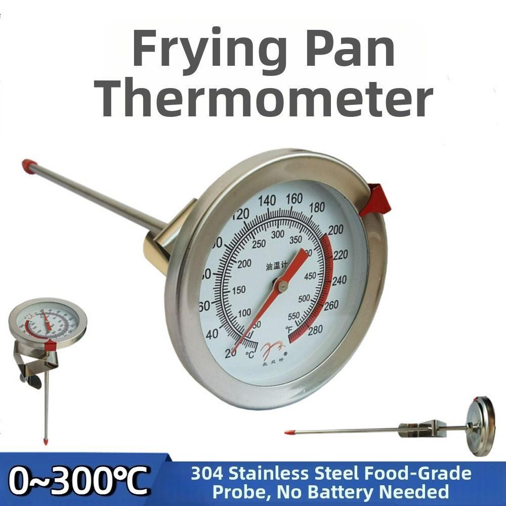 0~300℃ Kitchen Probe Thermomete Large Dial BBQ Thermometer Tester Kitchen Cooking