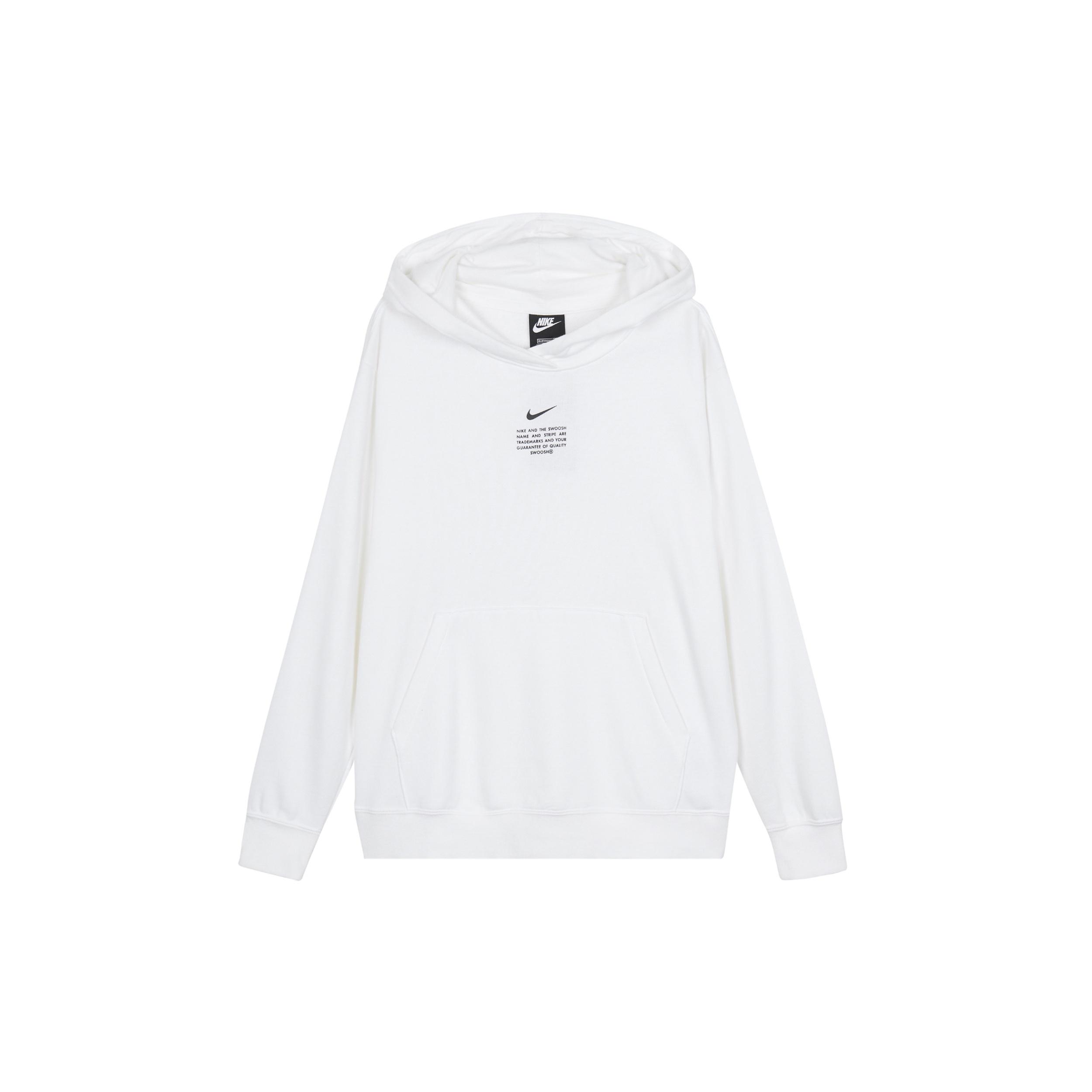 (WMNS) Nike Sportswear Swoosh Pullover Long Sleeves Hoodie White Women s DJ6948-100 L