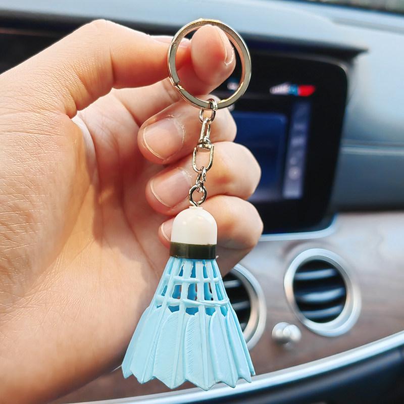 Creative Badminton Whistle Keychain: Small Sports Gift & Student Ornament