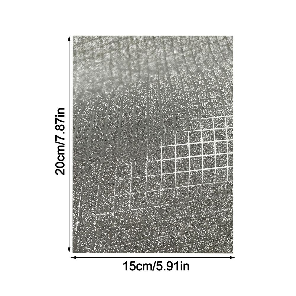 Handmade DIY Fabric Ironing Cloth Non Stick Gradient Beads Fuse Beans Glitter Baking Cloth Reusable Glitter Flower Pattern