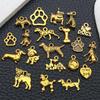 20-Pack Retro Alloy Dog Bone & Animal Cartoon Charms for DIY Bracelets and Necklaces