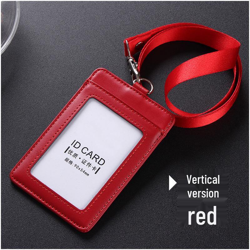 Double-Sided Employee ID Badge Holder with Lanyard
